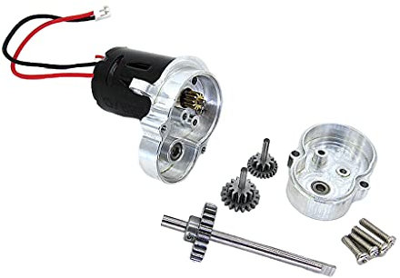 SM SunniMix Metall RC Getriebegehäuse Getriebe mit 370 Bürstenmotor 1:10 für WPL D12 4WD Buggy Hobby