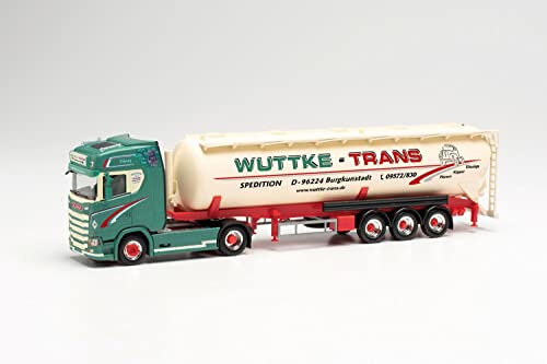 Herpa 314886 Scania CS20HD Bulk Semitrailer Wuttke-Trans Burgkunstadt