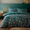 Catherine Lansfield Enchanted Twilight Reversible King Duvet Cover Set with Pillowcases Forest Green
