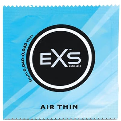 EXS | Air Thin-Kondome | Eines der dünnsten Qualitätskondome | Vegan | 100er-Pack