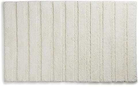 kela Badematte Megan, 100 cm x 60 cm, 100 % Baumwolle, offwhite, rutschhemmend, waschbar bis 30° C, geeignet für Fußbodenheizung, 23582