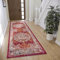 Hanse Home Maderno Orientalischer Teppich – Läufer Orientalisch klassisch dicht gewebt mit Ornamenten Vintage-Look Weicher Kurzflor für Schlafzimmer, Esszimmer, Wohnzimmer, Flur – Rot, 80x240cm