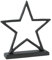 Villeroy & Boch - Black Xmas Stern groß, 25x1,5x24 cm, Weihnachtsdekoration aus Metall, Schwarz