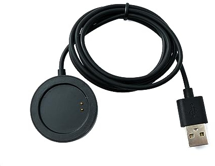 System-S USB 2.0 Kabel 93 cm Ladestation für OnePlus Watch Smartwatch in Schwarz