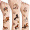 Kinretixia® 2 Blätter Pferdemuster Tattoo Set Kinder, Geschenke für Kinder, Mädchen Geschenk, Temporäre Tattoos, Hochwertige und Langlebige Tattoos Partydekorationen