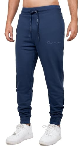 Reichstadt Herren Jogginghose Slim Fit Baumwolle Modern | Sporthose, lange Sweatpants, Freizeithose und Trainingshose, Jogger für Fitness, Alltag und Freizeit