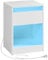 VASAGLE Kailyn Collection - Table de Nuit avec Multiprise, Table d’Appoint avec Lumières LED Réglables, Tiroir, 2 Prises, 2 Ports USB, Moderne, pour Chambre, Salon, Blanc Nuage LET618T15