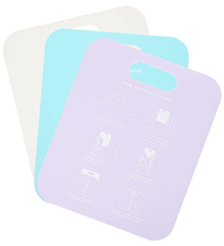 IMIKEYA Plieuse de Vêtements Planche à Plier pour T-Shirts Outil de Pliage Économise Espace pour Maison pour Voyage Lot de 3