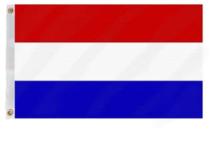 Flagmax Durable Dutch Flag - Netherlands Flag with Eyelets, 5ft x 3ft (150cm x 90cm) - Premium Flag of the Netherlands for Indoor and Outdoor Displays