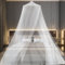 Zanzariera Letto, Grande Zanzariera Letto Matrimoniale, Universale Zanzariera per Letto Matrimoniale e Singolo, Baldacchino per Letto, Cupola Zanzariera da Letto per Campeggio e Famiglia(Bianco)