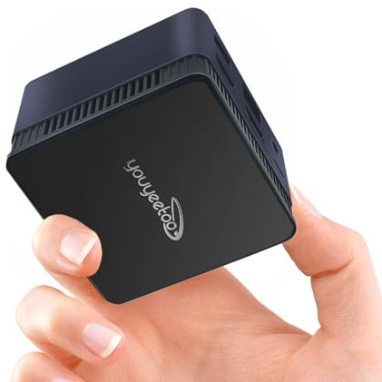 youyeetoo BY51 Mini Pc, Intel N100 CPU -12th Gen AlderLake - bis zu 3.4GHz, 12GB LPDDR5 RAM, 128-512GB SSD, Mini Gaming PC, mit Dual HDMI2.0 4K,Büro/HTPC,Micro Computer (N1 (12GB + 256GB NVME SSD))