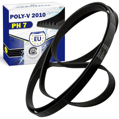 Keilriemen Trockner Poly-V 2010 PH 7 mit dem Originalcode 480112101469 für Whirlpool C00311014 für Indesit - MADE IN EU - Garantie 10 Jahre - MONTERAL