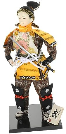 HEMOTON Japanische Samurai-Puppenfigur Tafelaufsätze Wohnkultur seidenbettwäsche Ornament Geschenke dekorative Samurai-Puppe Dekoration im japanischen Stil Japanischer Stil schmücken Ost