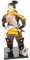 HEMOTON Japanische Samurai-Puppenfigur Tafelaufsätze Wohnkultur seidenbettwäsche Ornament Geschenke dekorative Samurai-Puppe Dekoration im japanischen Stil Japanischer Stil schmücken Ost