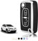 TOOMUME Coque Clé TPU, Etui Clé Étui Clé Adapté pour Peugeot 207 CC 308 SW 607 Expert Partner Tepee Citroen C4 C3 Picasso Berlingo Fiat Scudo, Couvre Clef Cache Cle Voiture Telécommande - Flip Key