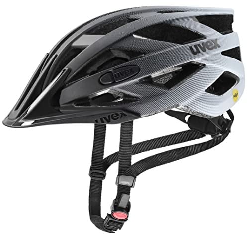 uvex i-vo cc MIPS - Leichter Allround-Helm für Damen und Herren - MIPS-Sysytem - erweiterbar mit LED-Licht - Black-Cloud matt - 56-60 cm