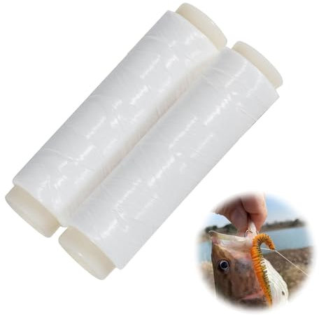 Lenza da Pesca Elastica, 2 PCS 0.2mm Filo 200 m, Linea in Nylon per Mare, Attacco per Attrezzatura