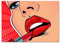 ZZYGGN GMGSW Roy Lichtenstein Poster Roy Lichtenstein Drucke Roy Lichtenstein Wandkunst Rot Lippenstift Leinwand Malerei Für Zuhause Wanddekoration Bild 60x85cm Kein Rahmen