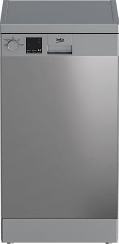 Beko DVS04X20X 10 Place Slimline Dishwasher - Stainless Steel - E Rated, H85 x W44.8 x D60 (cm)