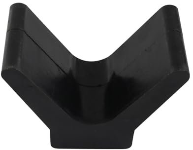YUPEIUKLI 2 Zoll Bootsanhänger-Bogenstopper im V-Stil mit 0,5 Zoll Befestigungsloch Wetterbeständiger Gummi-Bogenstopper Einfache Installation