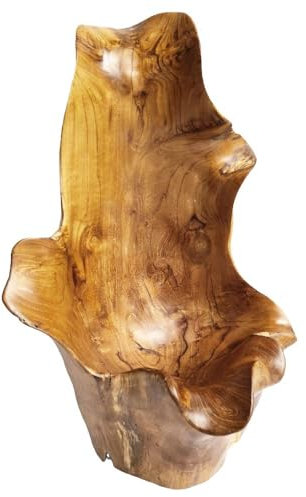 Windalf Hohe Holzschale Geschenkkorb Fenja 45 cm Dekoschale Handarbeit Wurzelholz