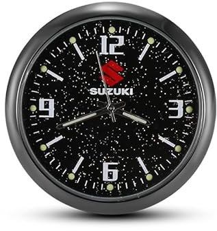 HDJYCZM Auto-Armaturenbrettuhr für Suzuki Livio 2015-2017, Fahrzeug Armaturenbrett Uhr Dashboard Fahrzeug Uhr Dashboard Autozubehör