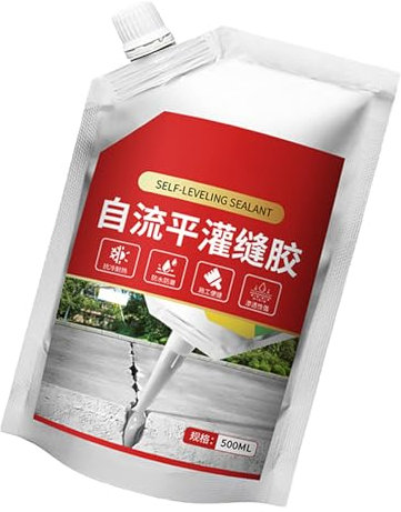 Riempitivo per calcestruzzo per vialetti, sigillante impermeabile, 16,9 once per piastrelle da doccia, impermeabile, a prova di perdite, autolivellante, per malta per calcestruzzo e pavimento