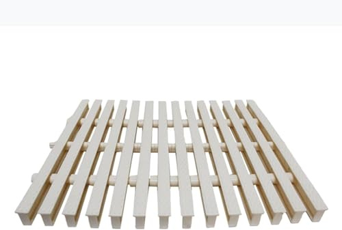 PBDEIOEOE Überlauf-Entwässerungsrost, PPS Kunststoff-Abflussgitter for Schwimmbäder, Weiß, 15–30 x 100 cm(25x100cm)