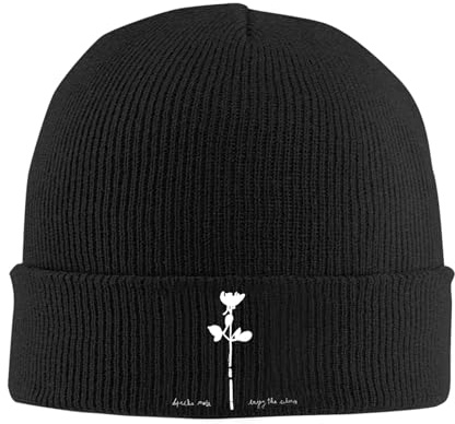 IUEYSHDGFSA De*pe*Che Beanie Mütze Herren Damen Mode Winter Warme Cap Unisex Wintermütze Strickmütze Weiche mit Bündchen Hüte Geschenk für männer Frauen