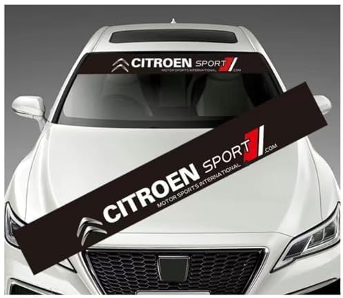 LGFDC Windschutzscheibe Aufkleber Auto für Citroen C4 C5 C3 berlingo C2 C1 Saxo xsara, Frontscheiben Aufkleber Windschutzscheibenaufkleber Fenster Autoaufkleber Dekorative