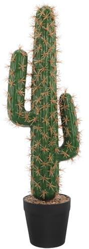 BCOATH Artificial Cactus Model with Pot, Lifelike Succulent Plant Cactus Decorations Decor Plastic Large Succulents Low Maintenance Year-round for Balconies and Offices