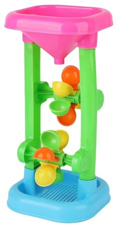 Sand Water Wheel Beach Toy Water Wheel Tower Toy 27x13x13cm Play Sand Wheels Toys Beach Wheels Tower Mill Whee-l Kids Beachs Toys Windmill Sandbox Game For Boys Girls Pool Summer Activitis Outside