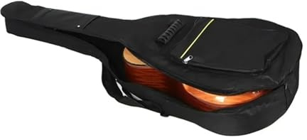 BGHYJKOL Custodia Chitarra Custodia impermeabile for chitarra, doppia tracolla, imbottita, nera, for strumenti classici
