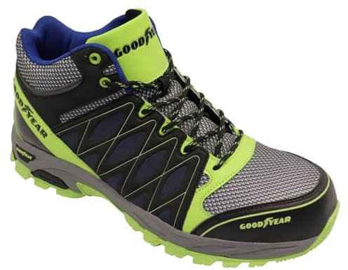 Goodyear Herren Arbeitskleidung Composite Metal Free Safety Toe & Midsole Arbeits Trainer Stiefel S1P SRA HRO, Mehrfarben, 41 EU