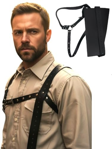 costumebase ASH Williams Holster Harness Evil Dead Kostüm Requisiten Schrotflinte Schultergurt Braun