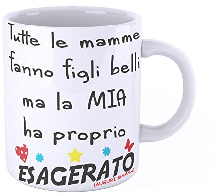 New Indastria Tazza FESTA DELLA MAMMA IDEA REGALO FIGLIO BELLISSIMO