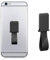 kwmobile Smartphone Fingerhalter Griff mit Ständer - Finger Halter für magnetische Autohalterungen - Selbstklebende Handy Fingerhalterung Schwarz