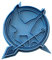 Cuticuter die Tribute von Panem Mockingjay Ausstechform, Blau, 8 x 7 x 1.5 cm