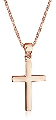 Elli Collier pour femme en forme de croix en argent sterling 925, 450, Argent sterling, Sans