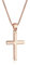 Elli Collier pour femme en forme de croix en argent sterling 925, 450, Argent sterling, Sans
