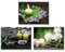 Piy Painting Tableau Artistique Moderne SPA Bougie En Pierre Zen Relax Impression Giclée sur Toile Tendue sur Châssis en Bois Prêt à Accrocher Déco d'art Murale pour Salle de bain Cadeau 3X 30x40cm