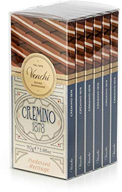 Venchi - Coffret de 6 Tablettes Cremino 1878, 660 g, Chocolat au Lait, Chocolat Blanc et Gianduja à la Noisette du Piémont IGP uniquement, Sans Gluten, Sans Colorants, Sans Conservateurs