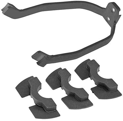 Chuancheng 4 Stück Gummi-Vibrationsdämpfer & hintere Kotflügel-Halterung Schutzblech-Halterung für Xiaomi M365/M365 Pro Elektro-Scooter Ersatzteil (schwarz)