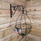 Samuel ALEXANDER Tom Chambers Black Metal Spanish Garden Flower Wall Hanging Basket Large 35cm 14 inch - Without Bracket