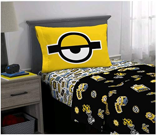 Franco Manufacturing Minions The Rise of Gru Mikrofaser-Bettwäsche-Set, 4-teilig