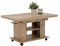 Apollo Funktionscouchtisch Sofatisch Jakob, Holzoptik melaminbeschichtet, Oldwood hell, höhenverstellbar 51-61cm, ausziehbar 90-142cm, auf Rollen