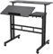 SogesPower Escritorio Elevable, Escritorio de Ordenador, Mesa de Oficina, Escritorio de Ordenador Desmontable, 80 x 60 x 67~115 cm, Negro