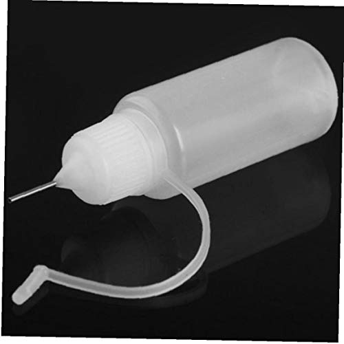 30ml Precision Tip Glue Applicator Bottles, 2pcs Transparent Bottles for Diy Quilling Craft, Acrylic Painting