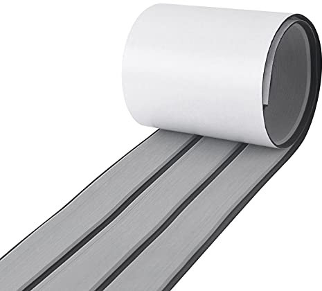 SenMore 240x17cm, Eva Teak Matte Marine Deckbeschläge für Boote Yacht Schaumboot Yachtboden Selbstklebender rutschfeste