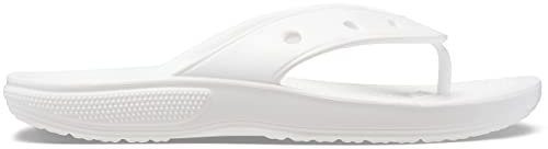 Crocs Classic Crocs Flip Sandalias flip-flop Unisex Adulto,Blanco,41/42 EU